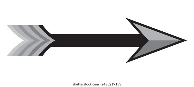Arrows Collection. Black Arrow Direction Signs Forward And Down For Navigation Or Web Download Button Isolated Vector Narrow, Right And Recycle Arrowhead Symbols , Cliparts, Vector