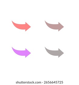 Up Arrows Collection isolated on White
