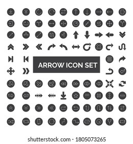 Arrows collection. Set of arrows icons. Vector illustration.