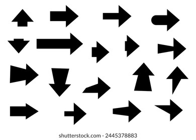 Arrows collection set in vector illustration.