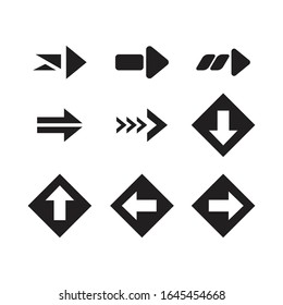 Pfeilkollektionen, die für die Designvorlage festgelegt sind
