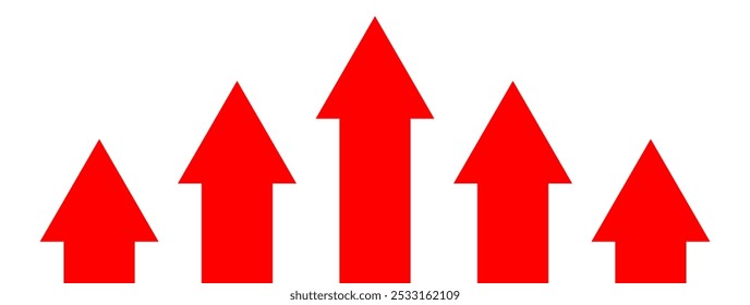 Up arrows company profit value concept. Investment value economy growth concept.