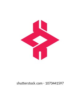 arrows contrary direction symbol logo vector