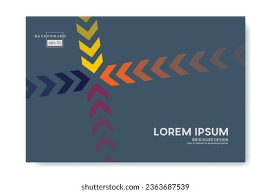 Arrows converging to form an asterisk. Convergence and meeting concept. Retro vector background and illustration. Abstract design template for brochures, flyers, magazine, book cover, poster. 