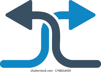 Pfeilkreuz-Symbol (Vektorgrafik)