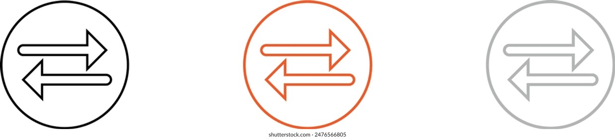 arrows data transfer icon, exchange arrow icons - Swap icon with two arrows 