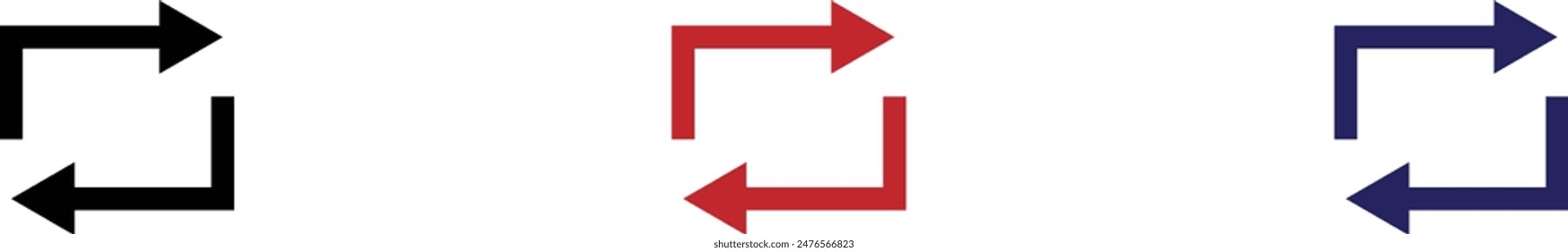 arrows data transfer icon, exchange arrow icons - Swap icon with two arrows 