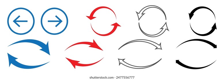 flechas icono de transferencia de datos, intercambiar iconos de flecha - Intercambiar icono con dos flechas. Icono de transferencia . Eps 10.