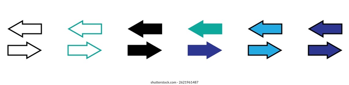 arrows data transfer icon, exchange arrow icons - Swap icon with two arrows