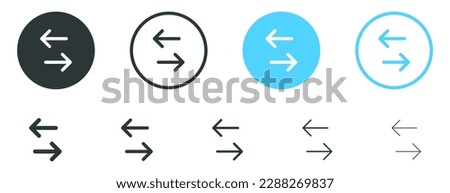 arrows data transfer icon, exchange arrow icons - Swap icon with two arrows Stockfoto © 