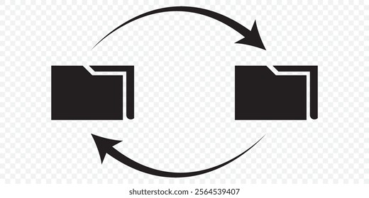 Arrows data transfer vector icons set. eps 10.