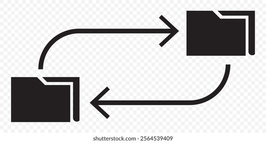Arrows data transfer vector icons set. eps 10.