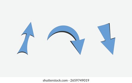 Coleção de design de setas para uso.
