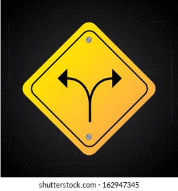 arrows design  over black background vector illustration 