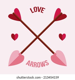 arrows design over gray background vector illustration