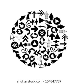 arrows design over white background vector illustration
