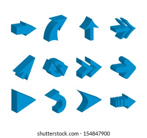 arrows design over white background vector illustration