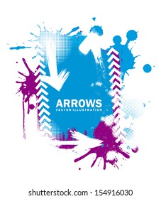 arrows design  over white background vector illustration 