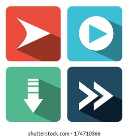 arrows design over  white background vector illustration