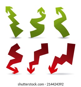 arrows design over white background vector illustration