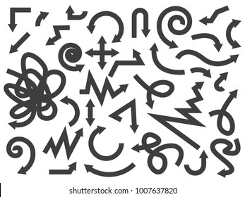 arrows of different directions