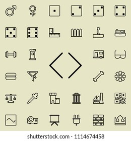 arrows in different directions icon. Detailed set of minimalistic line icons. Premium graphic design. One of the collection icons for websites, web design, mobile app on colored background