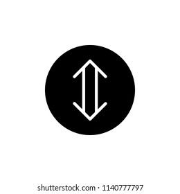 arrows of different directions icon. Element of web icon for mobile concept and web apps. Glyph arrows of different directions icon can be used for web and mobile