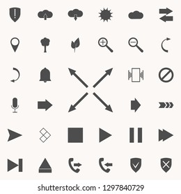 arrows in different directions icon. web icons universal set for web and mobile