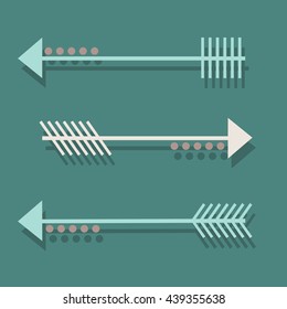 arrows in different directions with a rounds