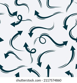 arrows in different directions. seamless pattern. Background for textiles and fabrics.