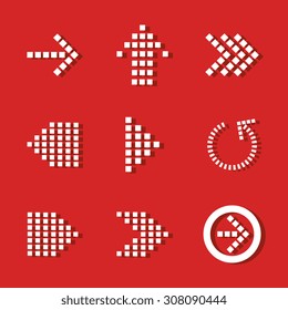 Arrows digital design, vector illustration eps 10.