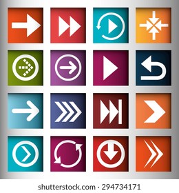 Arrows digital image design, vector illustration eps 10.