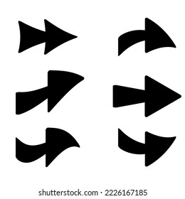 Arrows, direction indicators, movement indicators, buttons, indicators, movement icons
