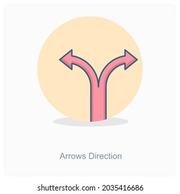Arrows Direction or Navigation Icon Concept