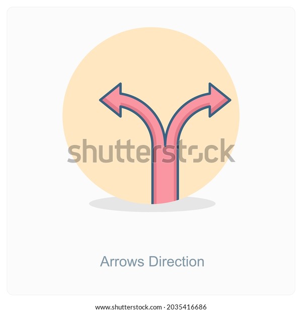 Arrows Direction or\
Navigation Icon Concept