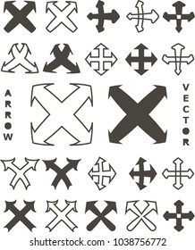 arrows, directions, vector icons, signs for web applications and design