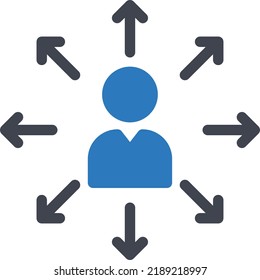 flechas de dirección Ilustración vectorial sobre un fondo transparente.Símbolos de calidad premium.Icono vector glifos para el diseño de conceptos y gráficos.