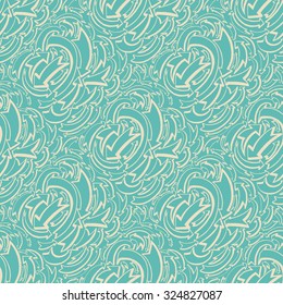 Arrows and directions. Wallpaper textile seamless pattern. Hand drawn illustration.