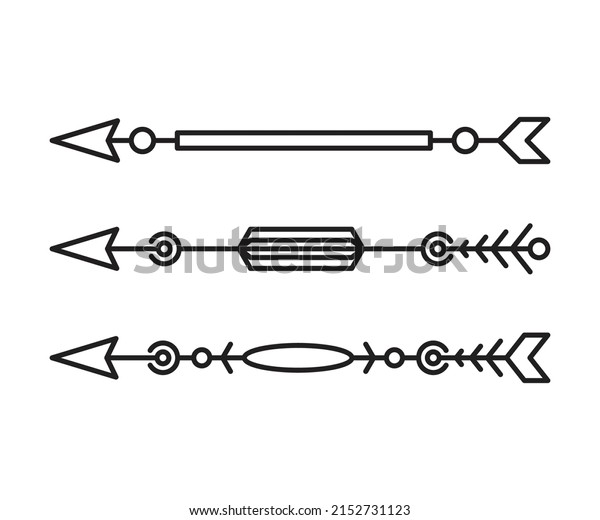arrows dividers line\
vector illustration