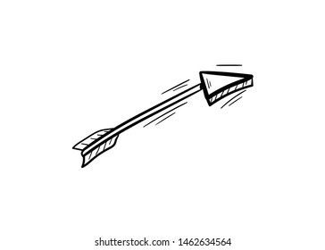 arrows doodle hand drawing vector 