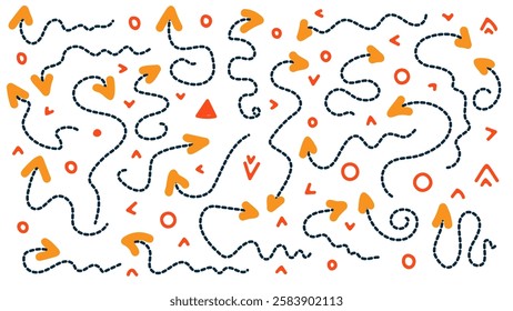 Arrows  Doodles Organic Vector Set
