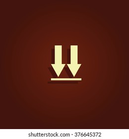Arrows down icon.