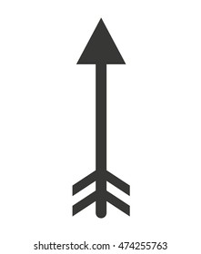 arrows drawing isolated icon vector illustration design