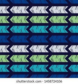 Arrows. Ethnic boho seamless pattern. Lace. Embroidery on fabric. Patchwork texture. Weaving. Traditional ornament. Tribal pattern. Folk motif. Can be used for wallpaper, textile, wrapping, web.