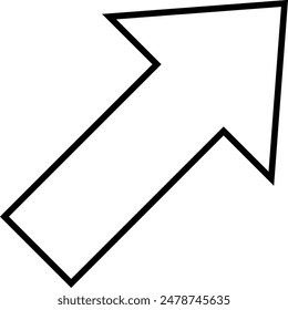 Icono de logotipo negro plano de flechas. Icono de Vector de punteros de dirección.
