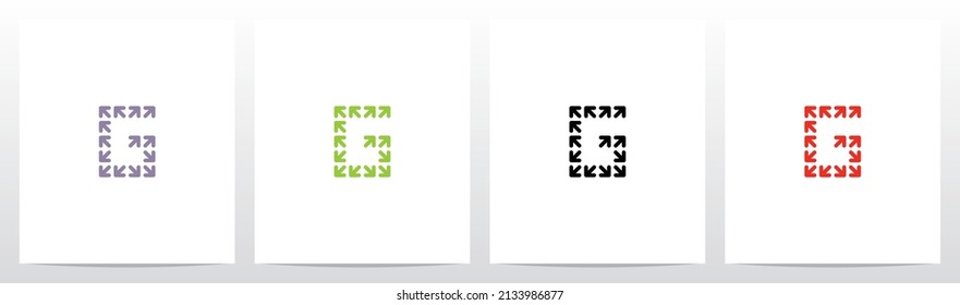 Diseño de logotipo G de letras de formación