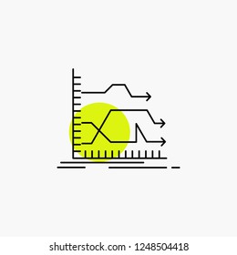 Arrows, forward, graph, market, prediction Line Icon