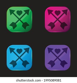 Icono de botón de cuatro colores