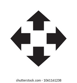 arrows to the four destinations