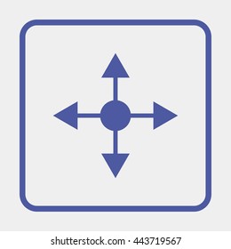 Arrows in four directions.